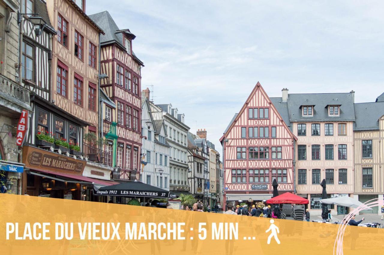 Le Flaubert, Appartement Et Parking En Centre Ville Rouen Eksteriør billede